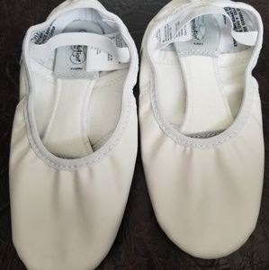 White girl ballet shoes